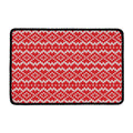 Geometric Knitted Pattern Print Kitchen Mat