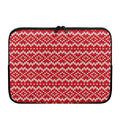 Geometric Knitted Pattern Print Laptop Sleeve