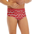 Geometric Knitted Pattern Print Men's Briefs