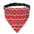 Geometric Knitted Pattern Print Over The Collar Dog Bandana
