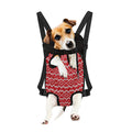 Geometric Knitted Pattern Print Pet Carrier Backpack