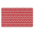 Geometric Knitted Pattern Print Polyester Doormat