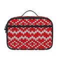 Geometric Knitted Pattern Print Portable Lunch Bag