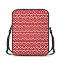 Geometric Knitted Pattern Print Rectangular Crossbody Bag