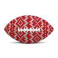 Geometric Knitted Pattern Print Rugby Ball