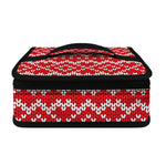 Geometric Knitted Pattern Print Small Lunch Bag