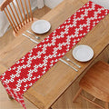 Geometric Knitted Pattern Print Table Runner