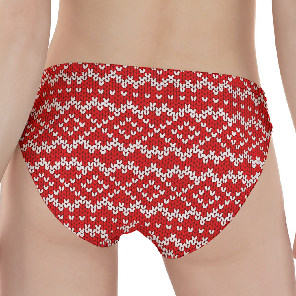 Geometric Knitted Pattern Print Women's Panties