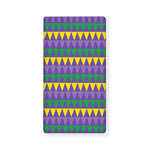 Geometric Mardi Gras Pattern Print Baby Crib Sheet
