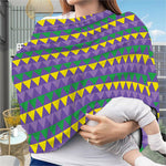 Geometric Mardi Gras Pattern Print Baby Seat Cover