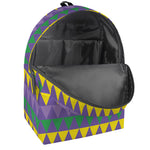 Geometric Mardi Gras Pattern Print Backpack