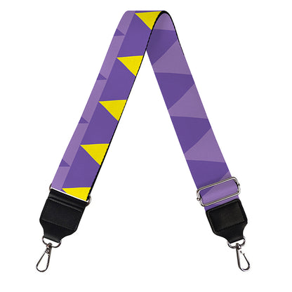 Geometric Mardi Gras Pattern Print Bag Strap