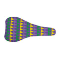 Geometric Mardi Gras Pattern Print Bicycle Seat Cover