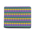 Geometric Mardi Gras Pattern Print Bifold Wallet