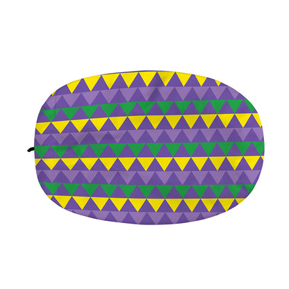 Geometric Mardi Gras Pattern Print Car Side Mirror Covers