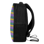 Geometric Mardi Gras Pattern Print Casual Backpack
