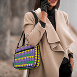Geometric Mardi Gras Pattern Print Double Strap Bible Bag