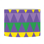 Geometric Mardi Gras Pattern Print Drum Lamp Shade