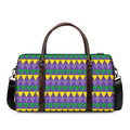 Geometric Mardi Gras Pattern Print Duffel Bag