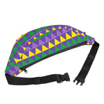 Geometric Mardi Gras Pattern Print Fanny Pack
