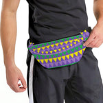 Geometric Mardi Gras Pattern Print Fanny Pack