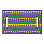 Geometric Mardi Gras Pattern Print Golf Cart Seat Cover