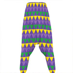 Geometric Mardi Gras Pattern Print Hammer Pants