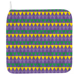 Geometric Mardi Gras Pattern Print Hand Towel