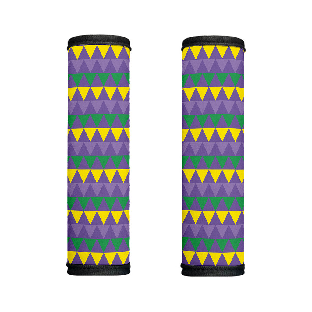 Geometric Mardi Gras Pattern Print Handle Covers