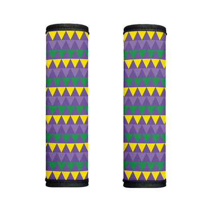 Geometric Mardi Gras Pattern Print Handle Covers