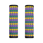 Geometric Mardi Gras Pattern Print Handle Covers