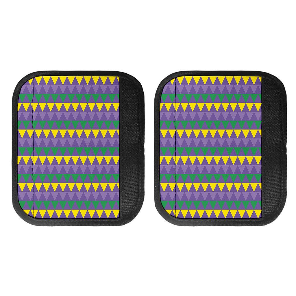 Geometric Mardi Gras Pattern Print Handle Covers