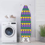 Geometric Mardi Gras Pattern Print Ironing Board Cover