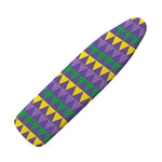 Geometric Mardi Gras Pattern Print Ironing Board Cover