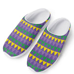 Geometric Mardi Gras Pattern Print Mesh Casual Shoes