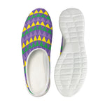 Geometric Mardi Gras Pattern Print Mesh Casual Shoes