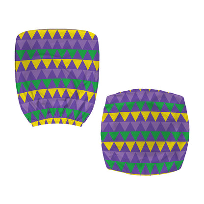 Geometric Mardi Gras Pattern Print Office Chair Cover