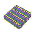 Geometric Mardi Gras Pattern Print Outdoor Seat Cushion Cover