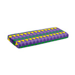 Geometric Mardi Gras Pattern Print Piano Keyboard Cover