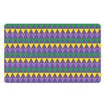 Geometric Mardi Gras Pattern Print Polyester Doormat