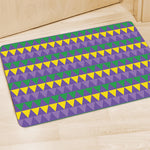 Geometric Mardi Gras Pattern Print Polyester Doormat