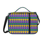 Geometric Mardi Gras Pattern Print Shoulder Strap Bible Bag