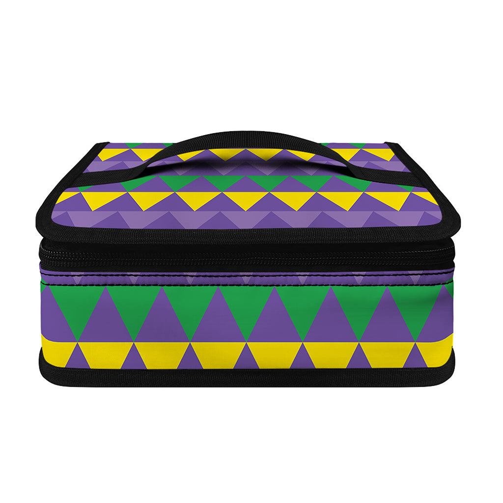 Geometric Mardi Gras Pattern Print Small Lunch Bag
