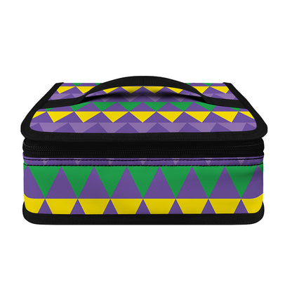 Geometric Mardi Gras Pattern Print Small Lunch Bag