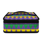 Geometric Mardi Gras Pattern Print Small Lunch Bag