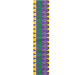 Geometric Mardi Gras Pattern Print Table Runner