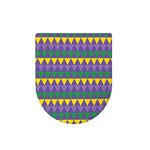 Geometric Mardi Gras Pattern Print Toilet Lid Cover