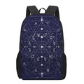 Geometric Moon Phase Print 17 Inch Backpack