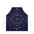Geometric Moon Phase Print Adjustable Apron