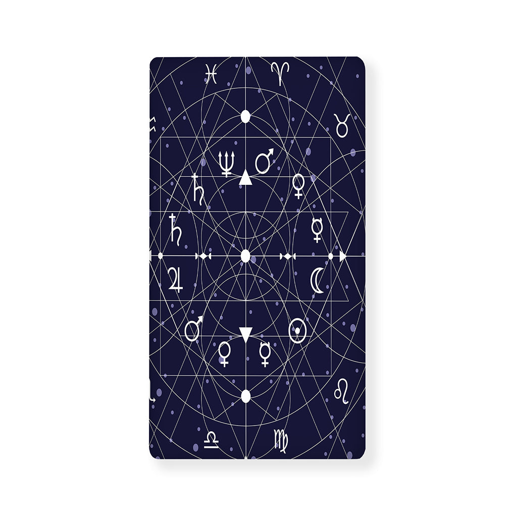 Geometric Moon Phase Print Baby Crib Sheet